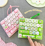 ⌨️ Mini Keyboard Fidget Toy Keychain Bag Charm