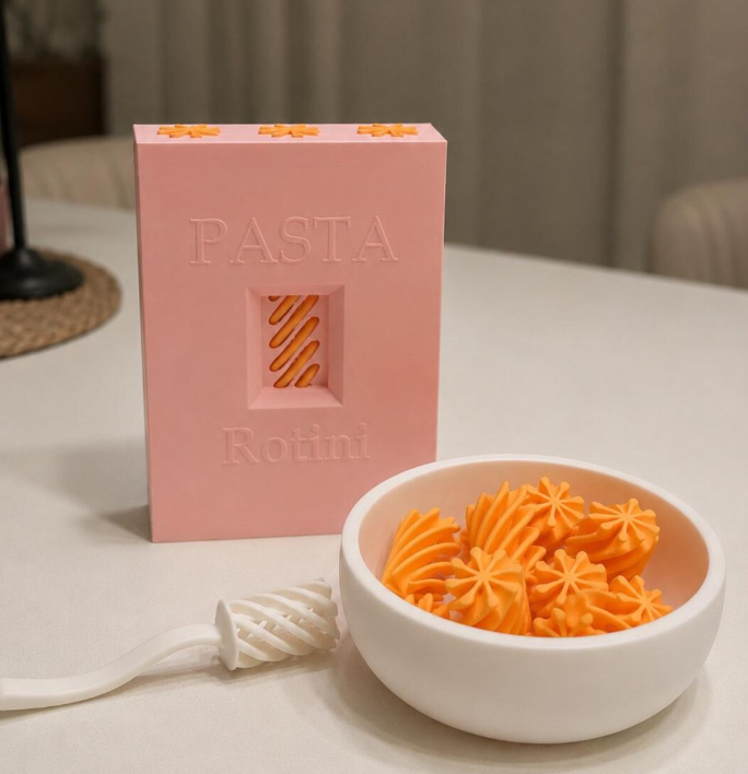 3D Printed Pasta Pretend Play Kitchen Set