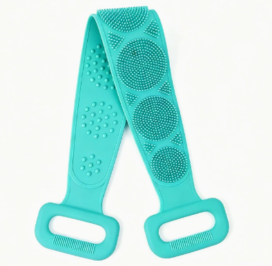 Double-Sided Silicone Back Scrubber Bath Strap