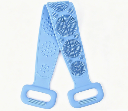 Double-Sided Silicone Back Scrubber Bath Strap