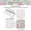 Floral Rainbow Static Window Privacy Film