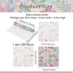 Floral Rainbow Static Window Privacy Film