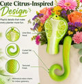 Lime Cobra Resin Plant Pot Decor