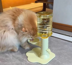 Adjustable Elevated Cat Water Dispenser with Bottle