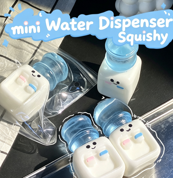 Cute Mini Water Dispenser Squishy Toy