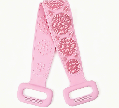 Double-Sided Silicone Back Scrubber Bath Strap