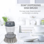 Refillable Soap Dispensing Dish Brush