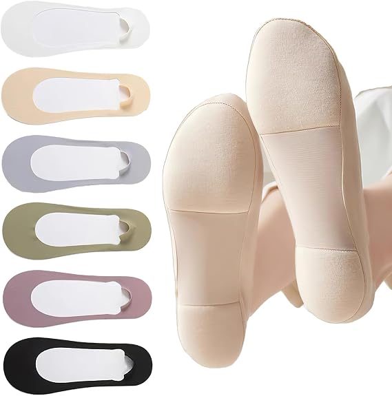 Ice Silk Anti-Slip No Show Liner Socks