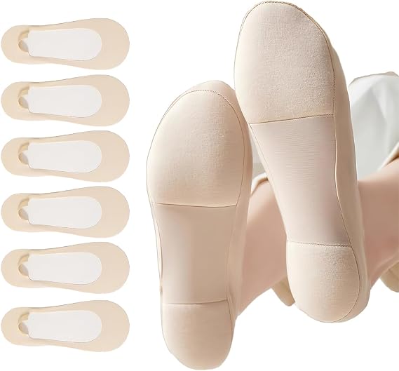 Ice Silk Anti-Slip No Show Liner Socks