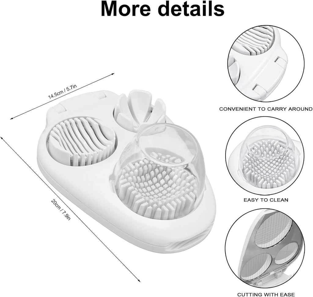 🥚 3-in-1 Egg & Fruit Slicer