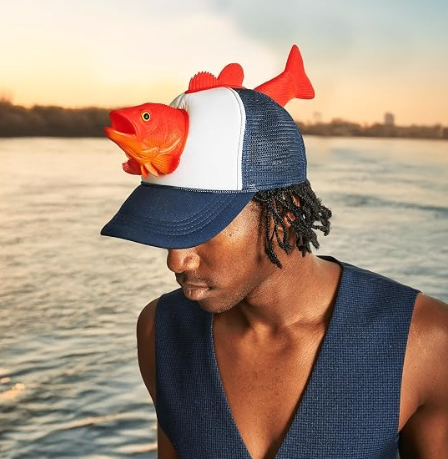 Bass Fish Novelty Fishing Hat