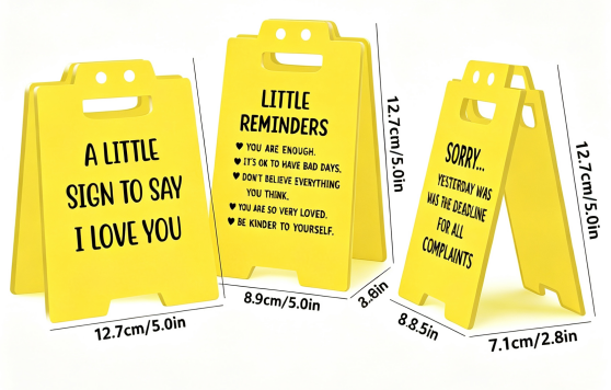 Funny Office Mini Desk Sign Set