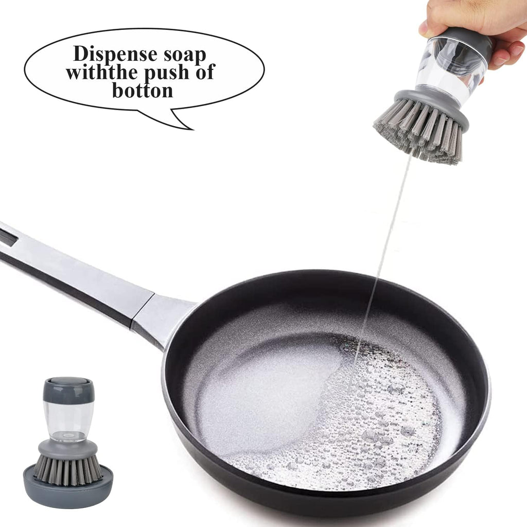 Refillable Soap Dispensing Dish Brush