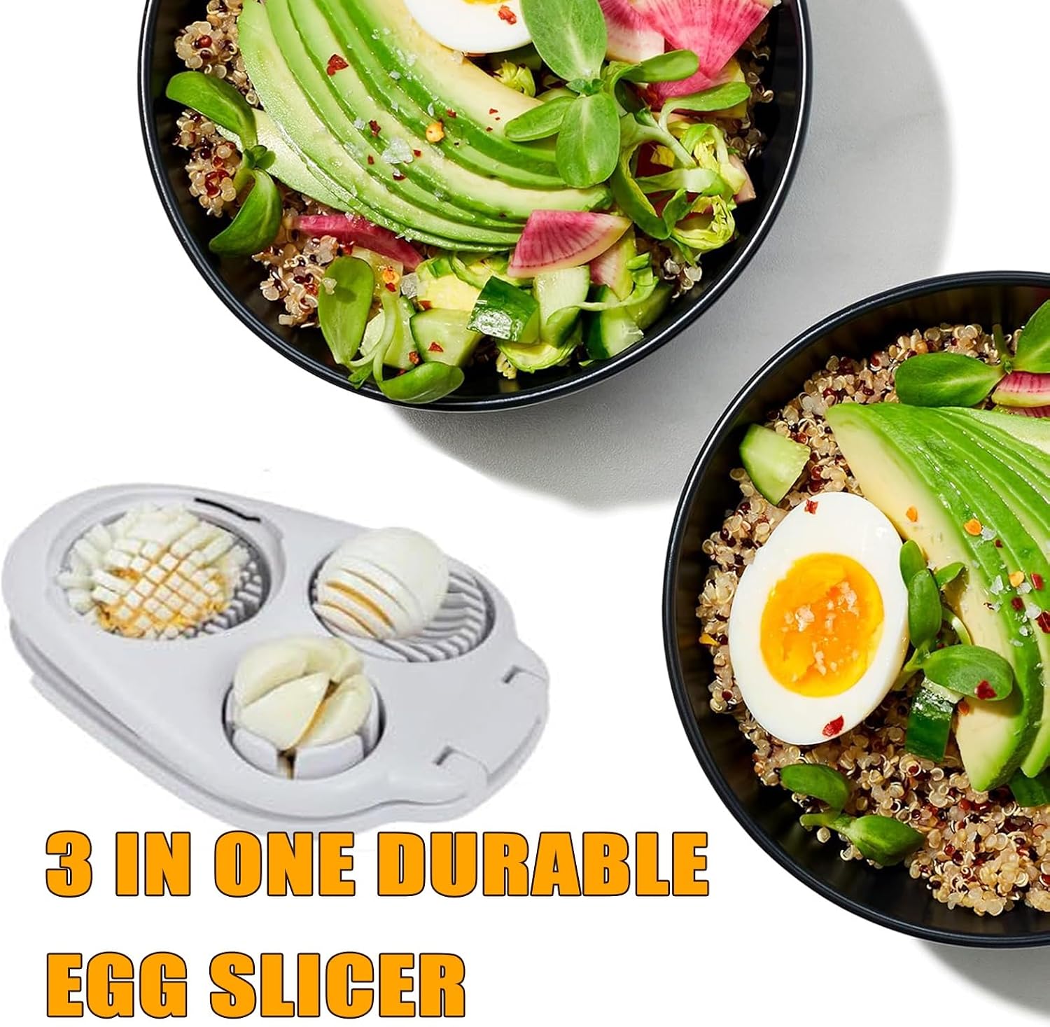 🥚 3-in-1 Egg & Fruit Slicer