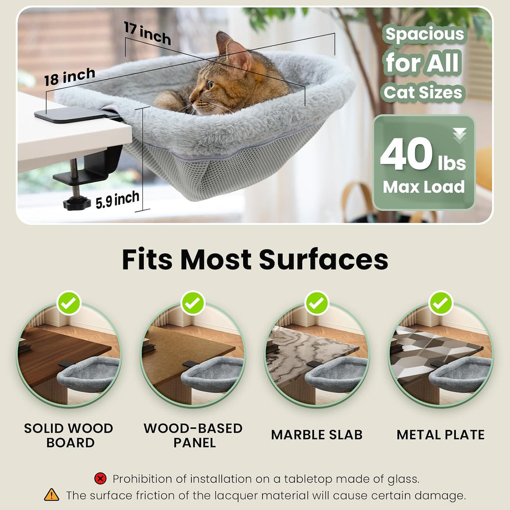 Desk Edge Foldable Cat Hammock Bed-🚚 Free Shipping