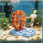 Animated Skeleton Water Wheel Aquarium Ornament