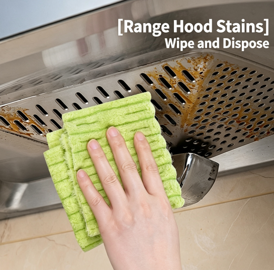 Tear-off Bamboo Fiber Kitchen Cleaning Cloth Roll