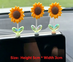 Wobble Sunflower Car Dashboard Decor