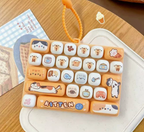 ⌨️ Mini Keyboard Fidget Toy Keychain Bag Charm