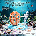 Animated Skeleton Water Wheel Aquarium Ornament