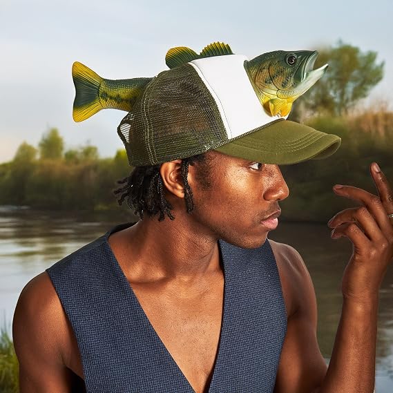 Bass Fish Novelty Fishing Hat