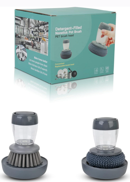Refillable Soap Dispensing Dish Brush