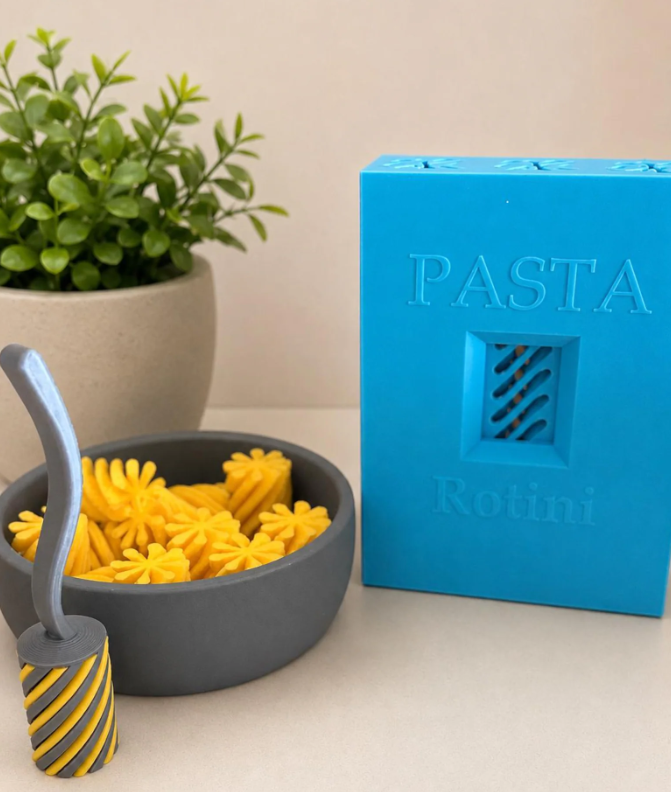 3D Printed Pasta Pretend Play Kitchen Set