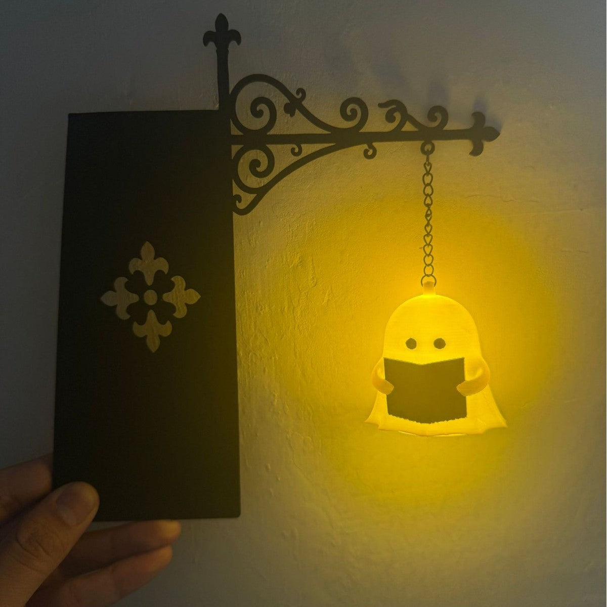 👻 Ghost Reading Bookend LED Ambient Lamp