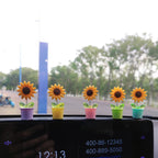 Wobble Sunflower Car Dashboard Decor