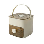Press Ice Cube Maker with Storage Bin & Ice Tongs