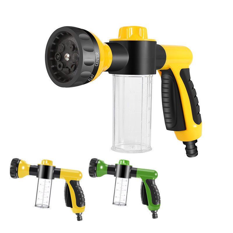 8-Mode Foam Spray Gun with Soap Bottle