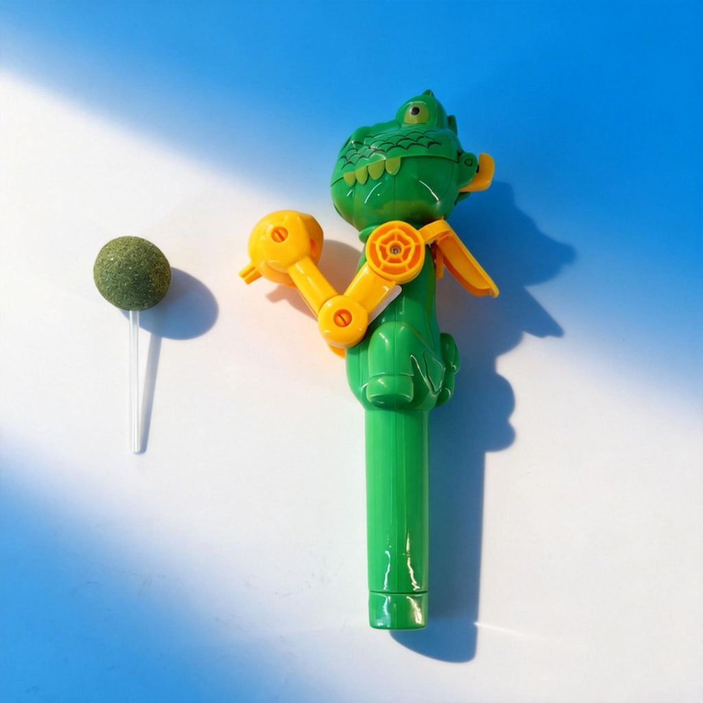 🦖 Dinosaur Press Catnip Ball Cat Teaser Toy