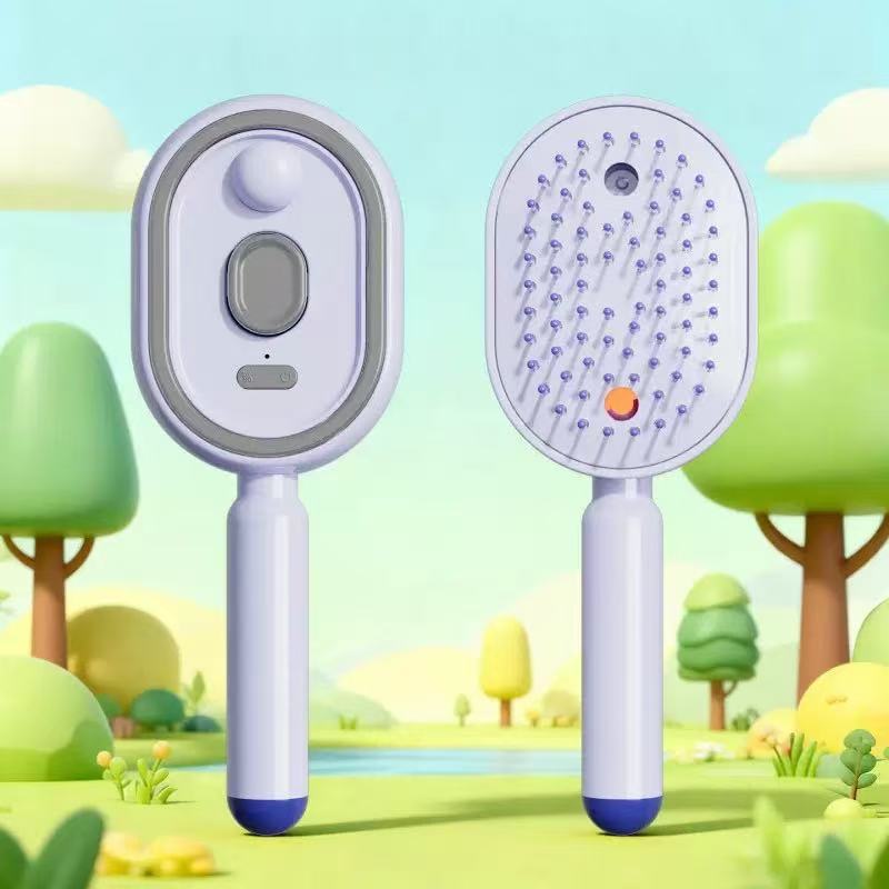 Electric Mist Spray Scalp Massage Hair Brush