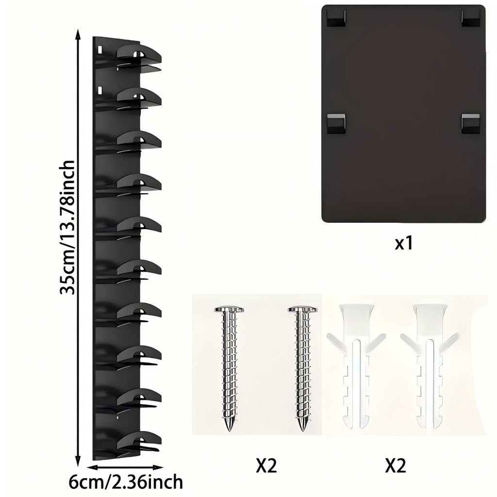 10-Layer Wall Mount Cap Storage Rack