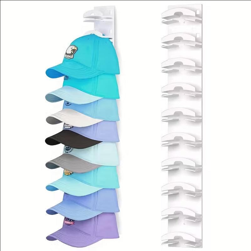 10-Layer Wall Mount Cap Storage Rack