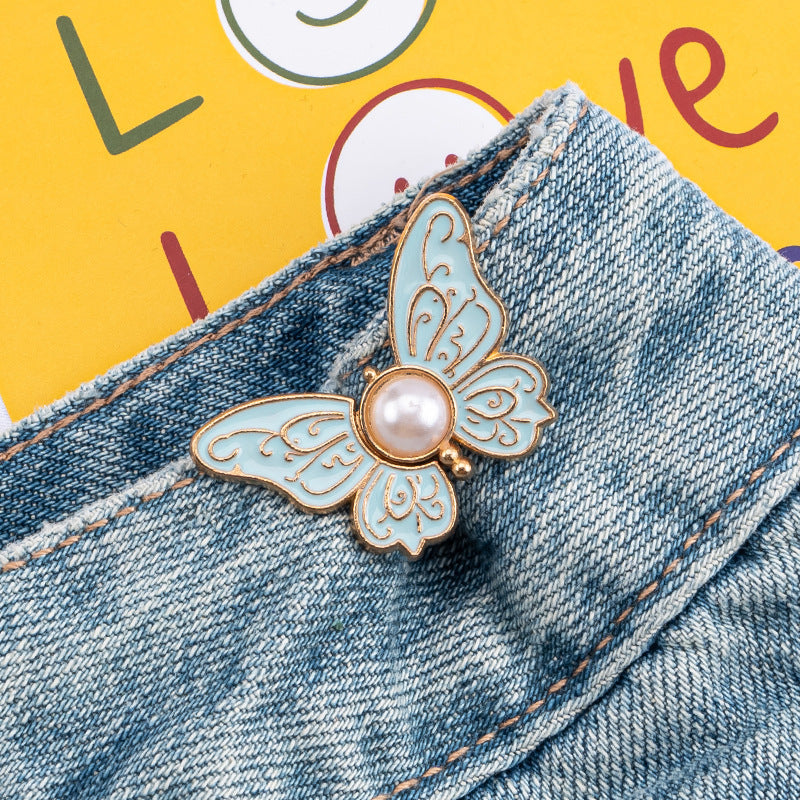 Butterfly No-Sew Waist Tightener Button