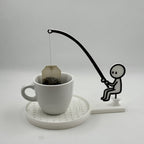 🎣 Fishing Tea Bag Holder & Cup Coaster