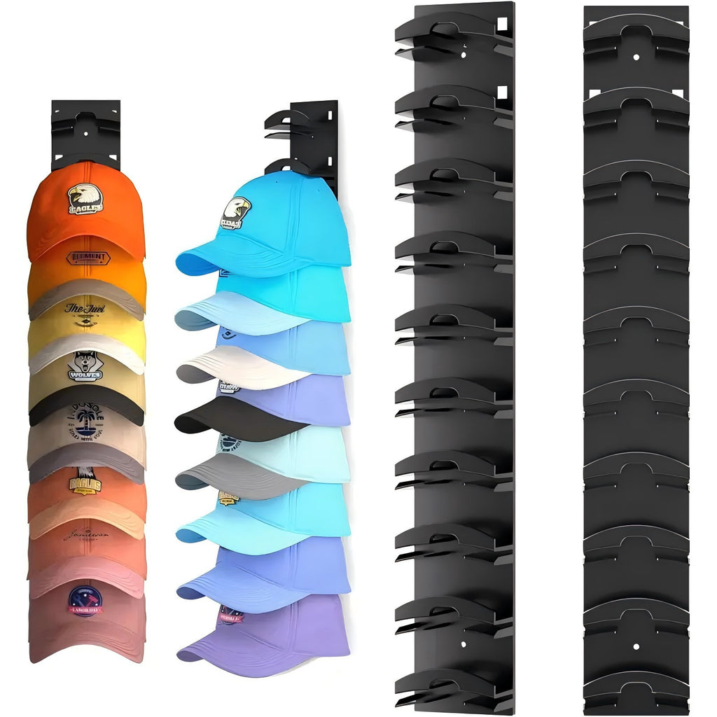 10-Layer Wall Mount Cap Storage Rack