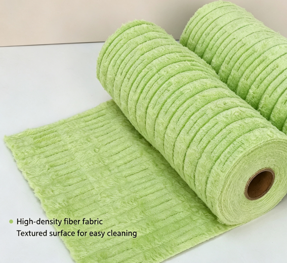 Tear-off Bamboo Fiber Kitchen Cleaning Cloth Roll