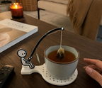 🎣 Fishing Tea Bag Holder & Cup Coaster