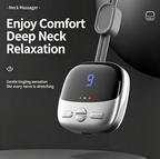Pendant Wearable Neck Massager with Heat & Pulse