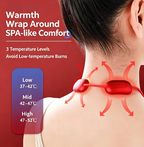 Pendant Wearable Neck Massager with Heat & Pulse