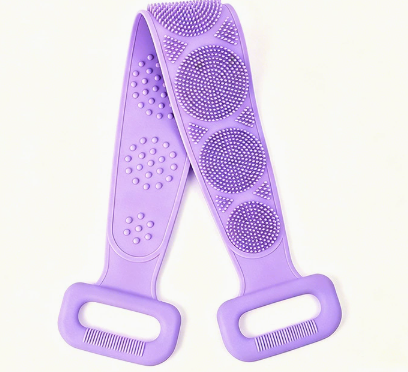 Double-Sided Silicone Back Scrubber Bath Strap