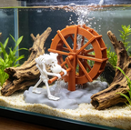 Animated Skeleton Water Wheel Aquarium Ornament