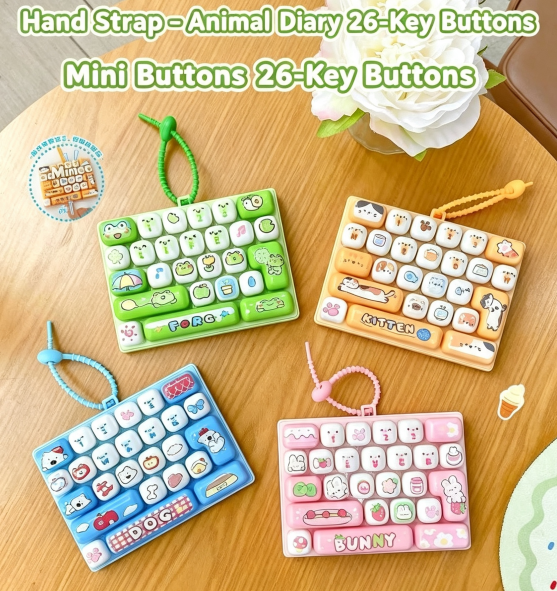 ⌨️ Mini Keyboard Fidget Toy Keychain Bag Charm