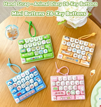 ⌨️ Mini Keyboard Fidget Toy Keychain Bag Charm