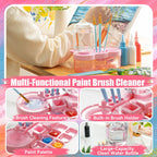 One-Touch Paint Brush Washer Station